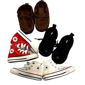 3C Converse shoes GAP moccasins